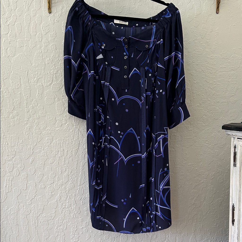 Prada Navy Blue Dress